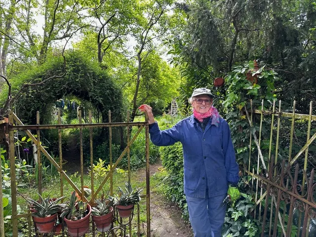 Dr Judith Ingalls in her garden